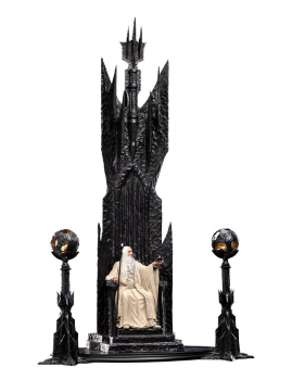 Saruman der Weiße auf Thron Statue 1:6, Der Herr der Ringe, 110 cm