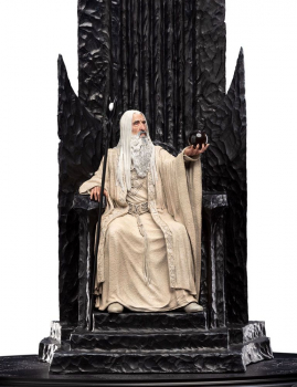 Saruman der Weiße auf Thron Statue 1:6, Der Herr der Ringe, 110 cm