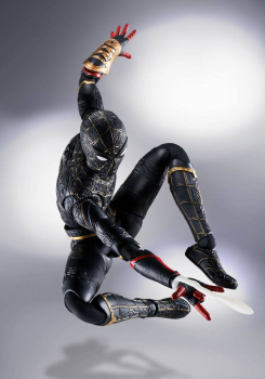 Spider-Man (Black & Gold Suit) Actionfigur S.H.Figuarts Special Set, Spider-Man: No Way Home, 15 cm