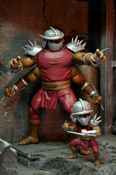 Shredder Clone & Mini Shredder (Mirage Comics) Actionfiguren Deluxe, Teenage Mutant Ninja Turtles, 18 cm