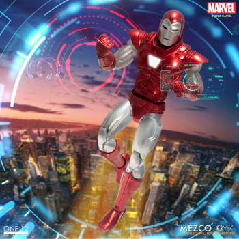 Iron Man (Silver Centurion Edition) Actionfigur 1:12 Mezco, Marvel, 17 cm