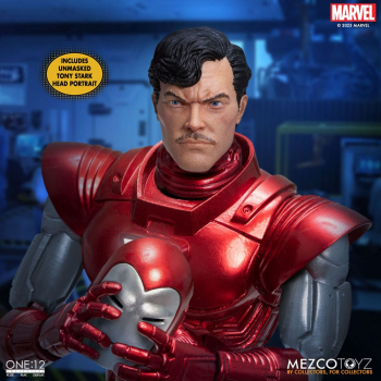 Iron Man (Silver Centurion Edition) Actionfigur 1:12 Mezco, Marvel, 17 cm