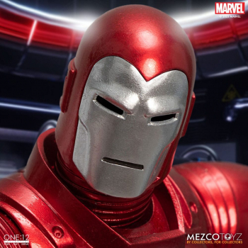 Iron Man (Silver Centurion Edition) Actionfigur 1:12 Mezco, Marvel, 17 cm