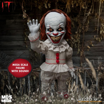 Sinister Pennywise Talking Doll Mezco Designer Series Mega Scale, It Chapter Two, 38 cm