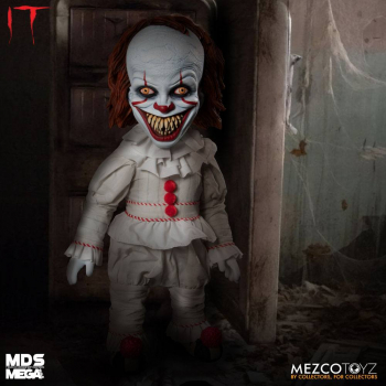 Sinister Pennywise Talking Doll Mezco Designer Series Mega Scale, It Chapter Two, 38 cm