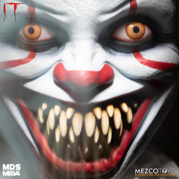 Sinister Pennywise Talking Doll Mezco Designer Series Mega Scale, It Chapter Two, 38 cm