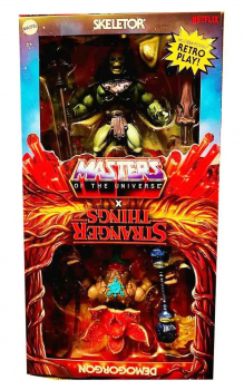Skeletor & Demogorgon Action Figures MOTU Origins Exclusive, Masters of the Universe x Stranger Things, 14 cm