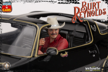 Burt Reynolds on 1980 Pontiac Trans Am Turbo 1:18 Stars 'n' Cars, Ein ausgekochtes Schlitzohr (1977), 30 cm