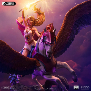 She-Ra & Swift Wind Statue Art Scale 1:10 Battle Diorama Series, Masters of the Universe, 42 cm