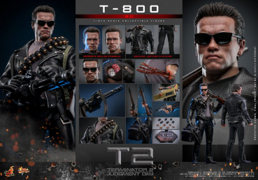 T-800 (2.0) Action Figure 1/6 Movie Masterpiece Series, Terminator 2, 32 cm