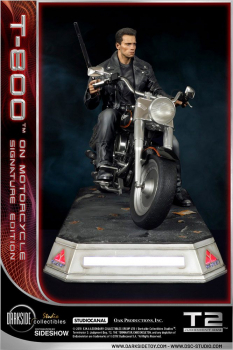 T-800 on Motorcycle Statue 1:4 Signature Edition Exclusive, Terminator 2 - Tag der Abrechnung, 50 cm