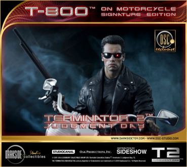 T-800 on Motorcycle Statue 1:4 Signature Edition Exclusive, Terminator 2 - Tag der Abrechnung, 50 cm