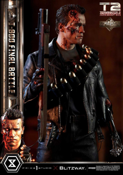 T-800 (Final Battle) Statue 1:3 Museum Masterline Series Deluxe Bonus Version, Terminator 2, 75 cm