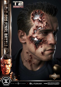 T-800 (Final Battle) Statue 1:3 Museum Masterline Series Deluxe Bonus Version, Terminator 2, 75 cm