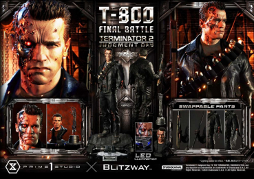 T-800 (Final Battle) Statue 1/3 Museum Masterline Series Deluxe Bonus Version, Terminator 2, 75 cm