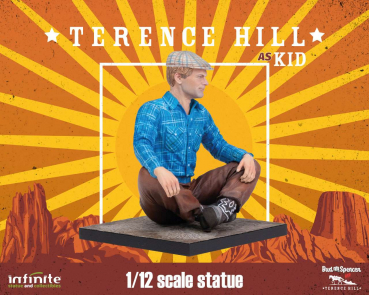 Terence Hill als Kid Statue 1:12, Zwei wie Pech und Schwefel, 9 cm