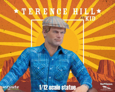 Terence Hill als Kid Statue 1:12, Zwei wie Pech und Schwefel, 9 cm