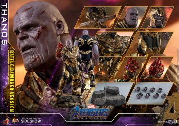 Thanos (Battle Damaged Ver.) Actionfigur 1:6 Movie Masterpiece Series, Avengers: Endgame, 42 cm