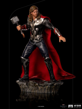 Thor (Battle of NY) Statue Art Scale 1:10 Battle Diorama Series Infinity Saga, Marvel's The Avengers, 22 cm