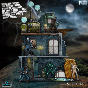 Tower of Fear Action Figures 5 Points Deluxe Box Set, Mezco's Monsters, 9 cm