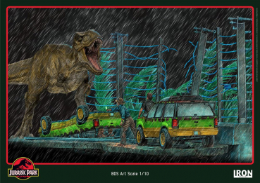 T-Rex Attack Diorama