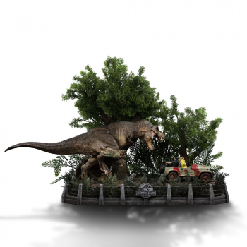 T-Rex Chase Statue 1/20 Demi Art Scale, Jurassic Park, 60 cm