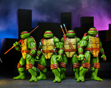 Turtles (Mirage Comics) Actionfiguren 4er-Pack, Teenage Mutant Ninja Turtles, 18 cm