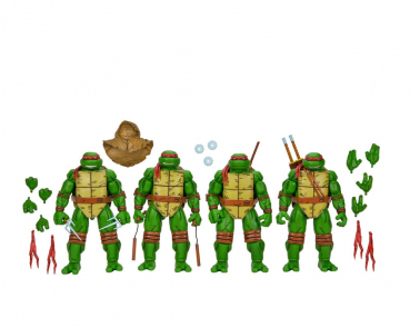 Turtles (Mirage Comics) Actionfiguren 4er-Pack, Teenage Mutant Ninja Turtles, 18 cm