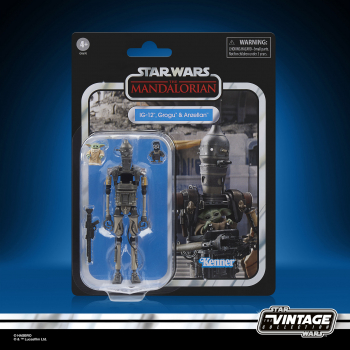 IG-12, Grogu & Anzellan Actionfigur Vintage Collection VC358, Star Wars: The Mandalorian, 10 cm