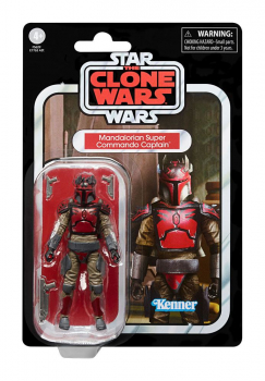 Mandalorian Super Commando Captain Actionfigur Vintage Collection VC246, Star Wars: The Clone Wars, 10 cm