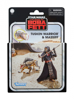 Tusken Warrior & Massiff Action Figure Vintage Collection Exclusive, Star Wars: The Book of Boba Fett, 10 cm