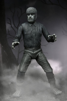 Ultimate The Wolf Man (Black & White) Actionfigur, Universal Monsters, 18 cm