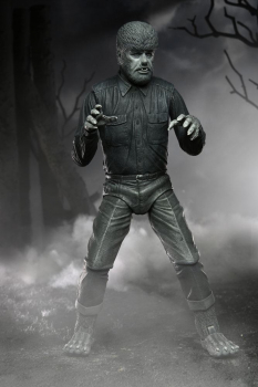 Ultimate The Wolf Man (Black & White) Actionfigur, Universal Monsters, 18 cm