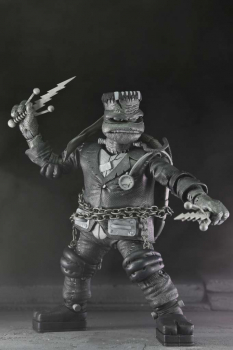 Turtles (Black & White) Actionfiguren 4er-Pack, Universal Monsters x Teenage Mutant Ninja Turtles, 18 cm