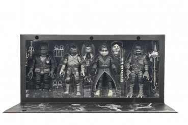 Turtles (Black & White) Actionfiguren 4er-Pack, Universal Monsters x Teenage Mutant Ninja Turtles, 18 cm