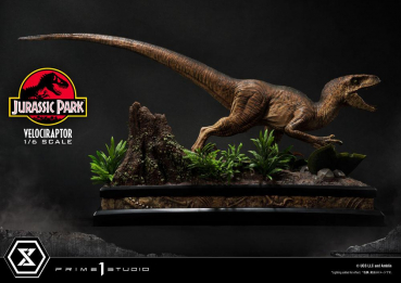 Velociraptor Attack Statue 1:6 Legacy Museum Collection, Jurassic Park, 38 cm