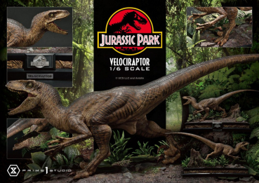 Velociraptor Attack Statue 1:6 Legacy Museum Collection, Jurassic Park, 38 cm