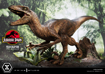 Velociraptor Attack Statue 1:6 Legacy Museum Collection, Jurassic Park, 38 cm