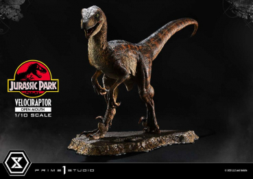 Velociraptor (Open Mouth) Statue 1:10 Prime Collectibles, Jurassic Park, 19 cm