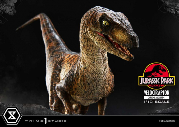 Velociraptor (Open Mouth) Statue 1/10 Prime Collectibles, Jurassic Park, 19 cm