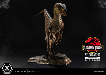 Velociraptor (Open Mouth) Statue 1/10 Prime Collectibles, Jurassic Park, 19 cm