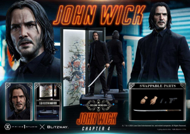 John Wick Statue 1/4 Ultimate Premium Masterline Series Deluxe Bonus Version, John Wick: Chapter 4, 54 cm