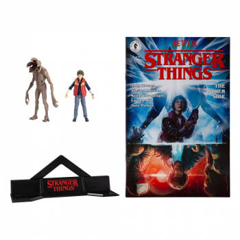 Will Byers & Demogorgon Action Figures with Comic Page Punchers, Stranger Things, 8 cm