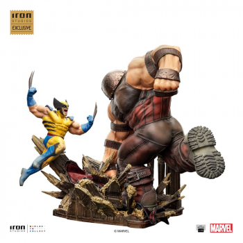 Wolverine vs. Juggernaut Statue 1:10 Art Scale Battle Diorama Series Exclusive, Marvel, 30 cm