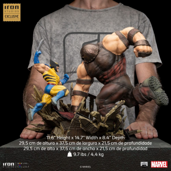 Wolverine vs. Juggernaut Statue 1/10 Art Scale Battle Diorama Series Exclusive, Marvel, 30 cm