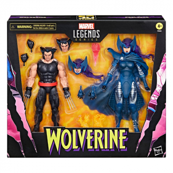 Wolverine & Psylocke Action Figures Marvel Legends, Wolverine 50th Anniversary, 15 cm
