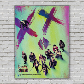 Suicide Squad Glass Poster