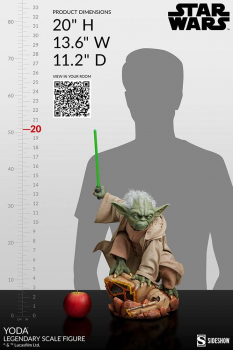 Yoda Statue 1:2 Legendary Scale, Star Wars: Episode II, 51 cm