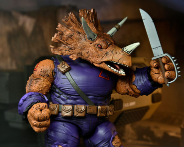 Triceraton Zog (Mirage Comics) Actionfigur Deluxe, Teenage Mutant Ninja Turtles, 20 cm