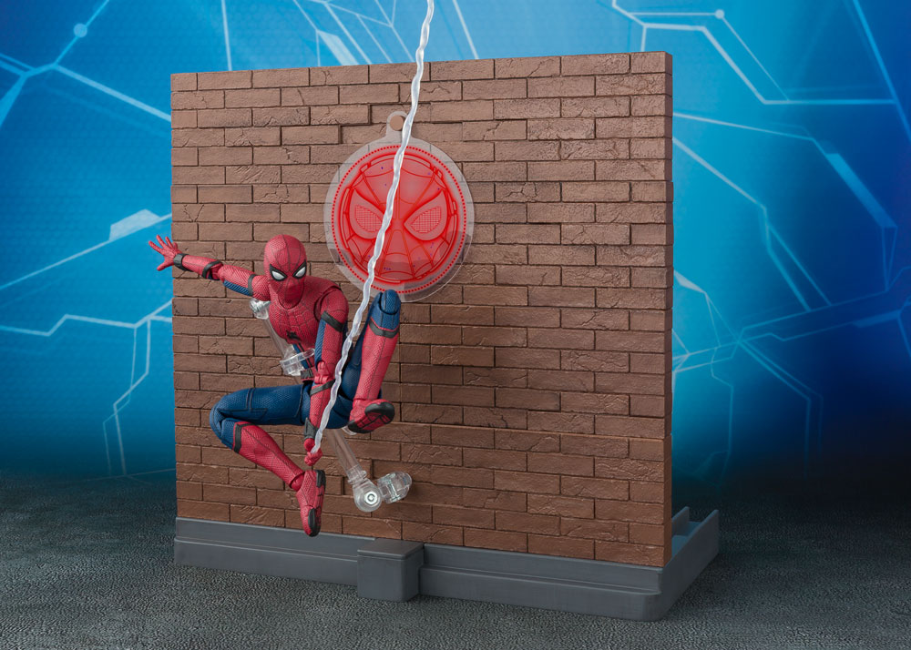 SPIDER-MAN FIGURINE HOME COMING OPTION ACT WALL TAMASHII NATIONS 15 CM -  Kingdom Figurine